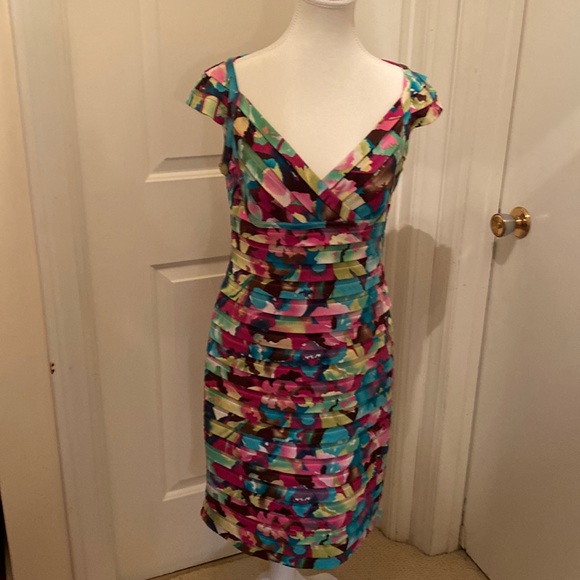 Ladies summer dress multicoloured - Picture 1 of 3